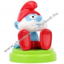 Papa Schlumpf hordozhat� LED �jszakai l�mpa 1800-0049 3 AA Mignon ceruza elemmel