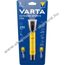 Varta LED zsebl�mpa Outdoor Sports 235lm 2db alk�li AA