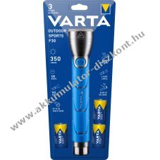 Varta LED zsebl�mpa Outdoor Sports F30 350lm 3db C (b�bi m�ret) elem