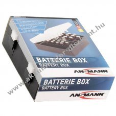 Ansmann elemt�rol� doboz 24x AA 16x AAA 4x 9V