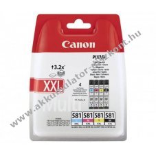 Eredeti Canon CLI-581 XXL tintapatron multipack BK/C/M/Y nyomtat�