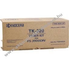 Eredeti Kyocera l�zertoner TK-320 fekete 15000 oldal nyomtat�