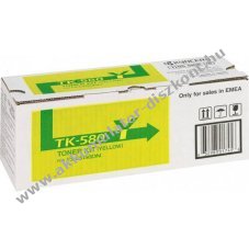 Eredeti Kyocera nyomtat� l�zertoner TK-580Y s�rga 2800 oldal