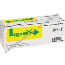 Eredeti Kyocera l�zertoner TK-5160Y s�rga 12000 oldal nyomtat�