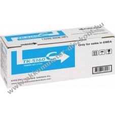 Eredeti Kyocera l�zertoner TK-5160C cyan 12000 oldal nyomtat�