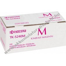 Eredeti Kyocera l�zertoner TK-5240M magenta 3000 oldal nyomtat�