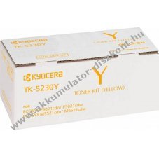 Eredeti Kyocera l�zertoner TK-5230Y s�rga 2200 oldal nyomtat�