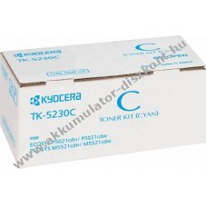 Eredeti Kyocera l�zertoner TK-5230C cyan 2200 oldal nyomtat�hoz