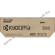 Eredeti Kyocera l�zertoner TK-3160 fekete 12.500 oldal nyomtat�