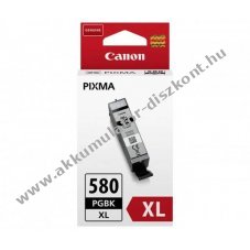 Eredeti Canon tintapatron PGI-580PGBK XL 18,5ml fekete nyomtat�