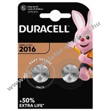 Duracell CR2016 2db/csomag l�tium elem