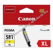 Eredeti Canon tintapatron CLI-581Y XL 8,3ml s�rga nyomtat�