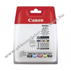 Eredeti Canon tintapatron multipack PGI-580PGBK/CLI-581BK/C/M/Y nyomtat�