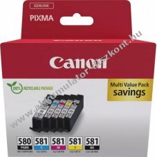 Eredeti Canon tintapatron multipack PGI-580PGBK/CLI-581BK/C/M/Y nyomtat�