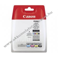 Eredeti Canon nyomtat� tintapatron multipack CLI-581BK/581C/581M/581Y