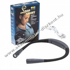 WEDO LOOPLight mobil LED olvas�l�mpa 800mAh USB-C vezet�k n�lk�li 3 sz�nh�m�rs�klet