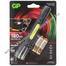 GP C33 zsebl�mpa 150lm 2x AA Mignon ceruza 1,5V elemmel IPX4 COB zoom f�kusz