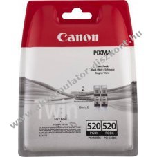 Eredeti Canon tintapatron PGI-520BK 19ml fekete 2db/csomag nyomtat�