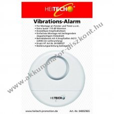 Vibr�ci�s riaszt� ablakra �s ajt�ra 110dB 4db AG13 LR44 gombelem mell�kelve feh�r