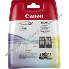 Eredeti Canon PG-510/CL-511 fekete/sz�nes tintapatron nyomtat�hoz