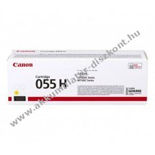 Eredeti Canon 055H l�zertoner s�rga 5900 oldal nyomtat�