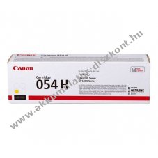 Eredeti Canon l�zertoner 054H s�rga 2300 oldal nyomtat�