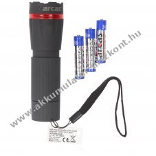 1 Watt LED zoom zsebl�mpa 3db AAA mikro elemmel