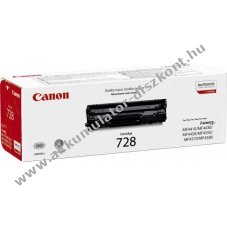 Eredeti Canon l�zertoner CRG-728 fekete 2100 oldal nyomtat�