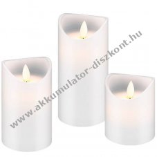 3db/csomag LED val�di viaszgyerty�k mozg� l�nghat�s meleg feh�r id�z�t� elemekkel
