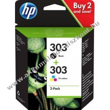 Eredeti HP nyomtat� tinta kombipack 3YM92AE NR.303/T6N02AE NR.303/T6N01AE fekete/sz�nes