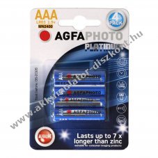 AgfaPhoto Micro AAA alk�li elem LR03 1.5V 4db/csomag