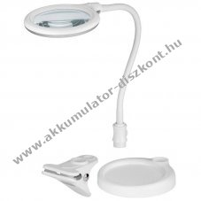 Helyettes�t� Akkumul�tor LED munkal�mpa �ll� �s csipeszes nagy�t�l�mpa 5W 30 SMD LED