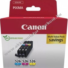 Eredeti Canon CLI-526C/526M/526Y tintapatron multipack nyomtat�
