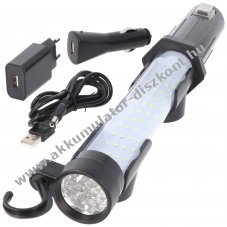 Profi LED munkal�mpa 65 LED Li-ion Akkumul�torval �s t�lt�vel