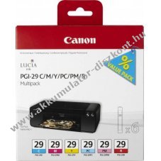 Eredeti Canon tintapatron multipack PGI-29C/M/Y/PC/PM/R nyomtat�