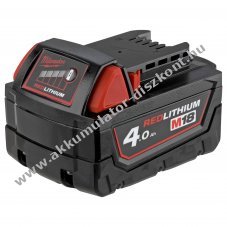 Milwaukee eredeti Red Lithium Akkumul�tor 18V 4,0Ah Li-ion