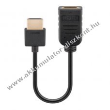 HDMI Flex adapter fekete HDMI A dug� HDMI A aljzat 0,1m
