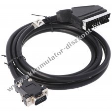 Audio-Video k�bel 2,0m Scart csatlakoz� 15-t�s High-Density csatlakoz�