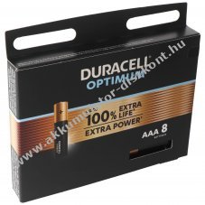 Duracell Optimum AAA (mikro elem) alk�li 1.5V 8db/csomag