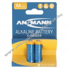 Ansmann X-Power AA Mignon ceruza LR6 2db/csomag hagyom�nyos elem alk�li