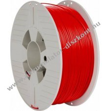 Verbatim 3D nyomtat� filament PLA 1.75mm 1kg piros (RAL3020)