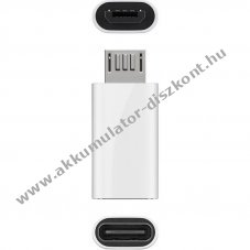Adapter USB 2.0 Micro-B USB-C feh�r 480Mb/s