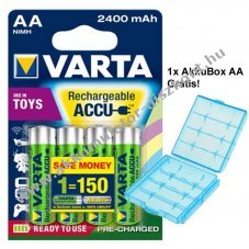 Varta Toys AA Mignon ceruza modell�p�t� Akkumul�tor 1,2V 2400mAh 4db/csomag NiMH