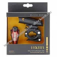 Luxtra LED ker�kp�rl�mpa szett 3,7V 1100mAh/200mAh Akkumul�tor USB IPX5 30Lux OSRAM Li-Ion