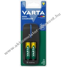 Varta mini t�lt� �s AA Mignon ceruza Akkumul�tor 2100mAh 2db/csomag NiMH