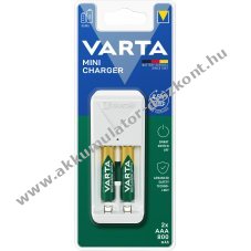 Varta mini t�lt� AA Mignon ceruza / AAA Micro 2db/csomag AAA 800mAh Akkumul�tor NiMH