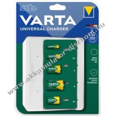 Varta univerz�lis NiMH Akkumul�tor t�lt� AA AAA C D 9V USB-C elemek n�lk�l