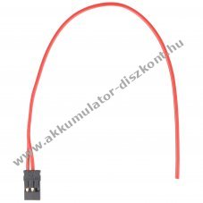 Graupner JR lapos vev� Akkumul�tor csatlakoz�k�bel 20cm 2x0,25mm2