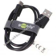 USB-C t�lt� �s szinkronk�bel 0,5m fekete