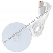 Qi indukci�s vezet�k n�lk�li t�lt� feh�r 5W 1A tablet �s okostelefon